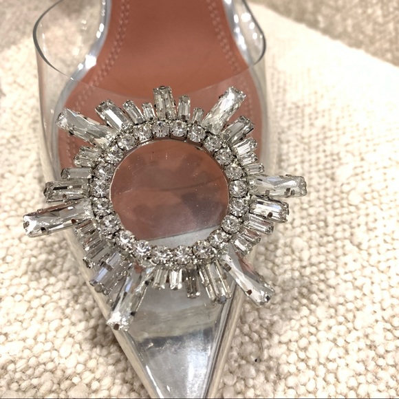AMINA MUADDI Authentic Begum PVC Slingback Pumps in Transparent - Picture 9 of 16